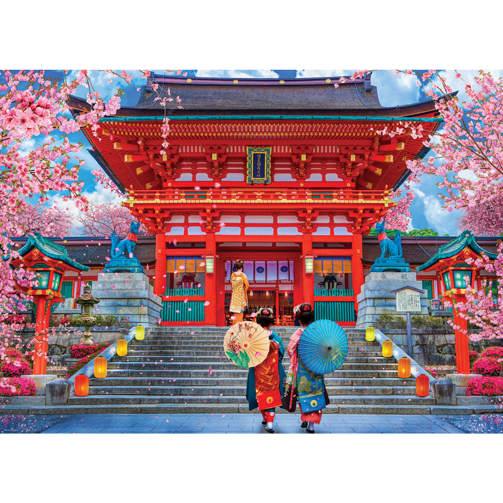 EuroGraphics Puzzles Spring Sakura Asia House 1000pc