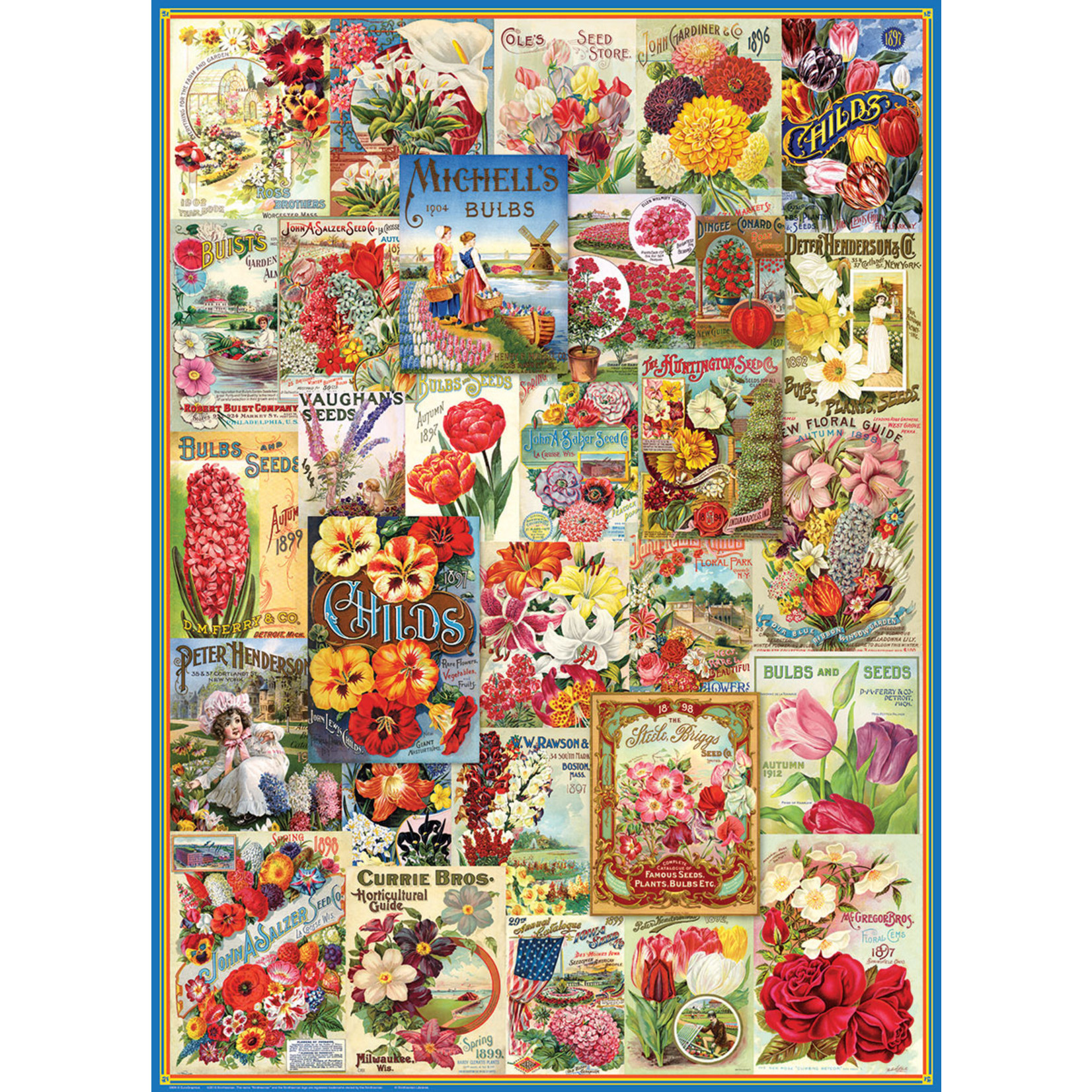 EuroGraphics Puzzles Flowers Seed Catalogue 1000pc