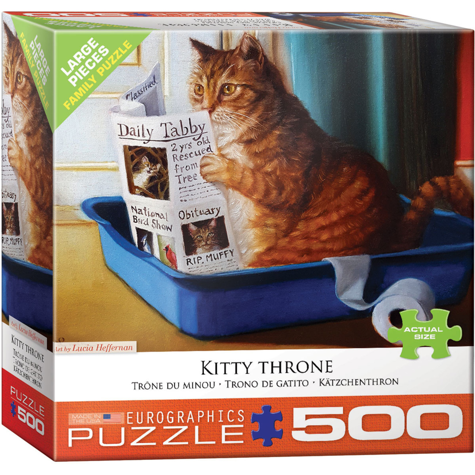 EuroGraphics Puzzles Kitty Throne 500pc