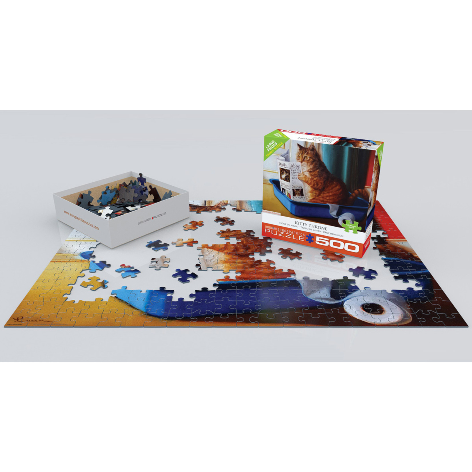 EuroGraphics Puzzles Kitty Throne 500pc