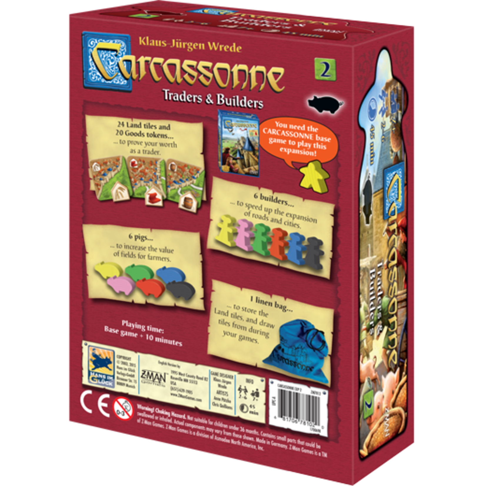 Z-Man Games Carcassonne: Traders & Builders