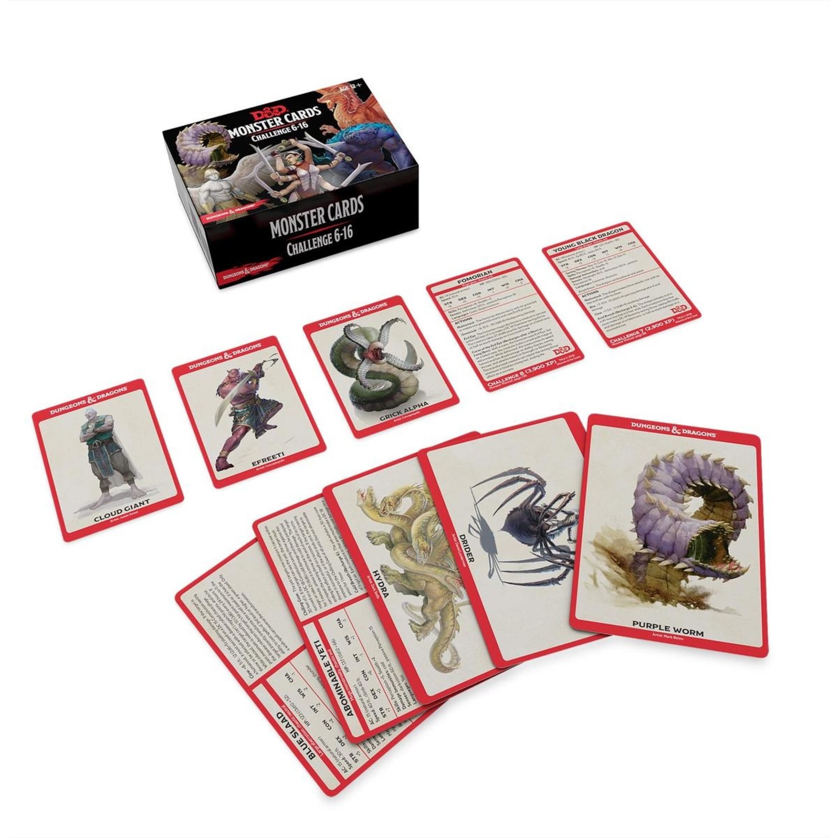 Wizards of the Coast D&D 5th Ed Monster Cards - Challenge 6-16 Deck (125 cards)