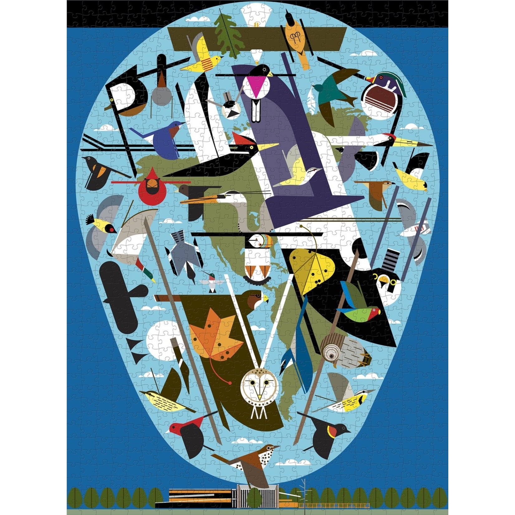 Charley Harper: The World of Birds 1000pc