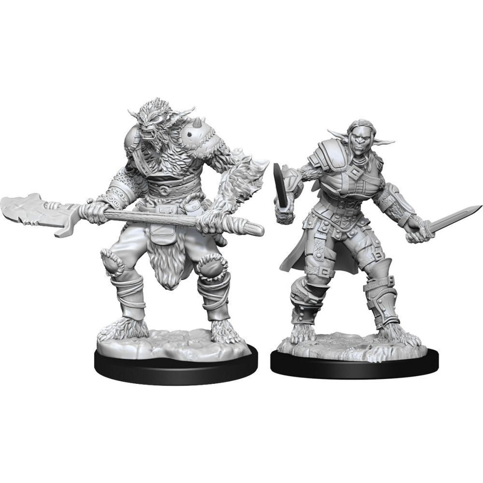 WizKids/Neca 90311 Nolzur's Bugbear Barbarian Male & Bugbear Rogue Female