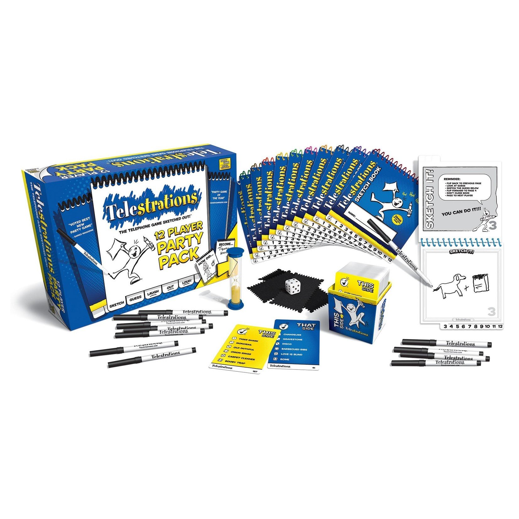 USAOpoly Telestrations 12-Player Party Pack