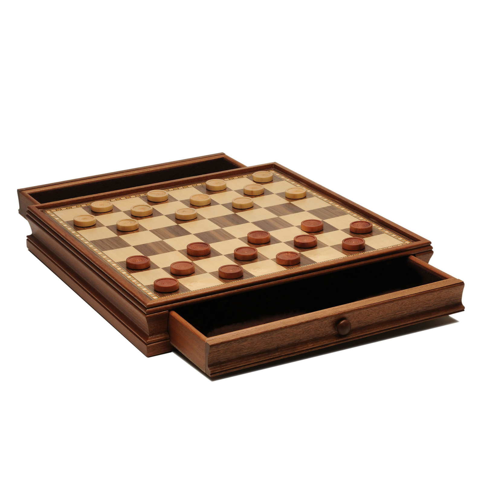 Wood Expressions French Staunton Chess & Checkers Set 15 in.