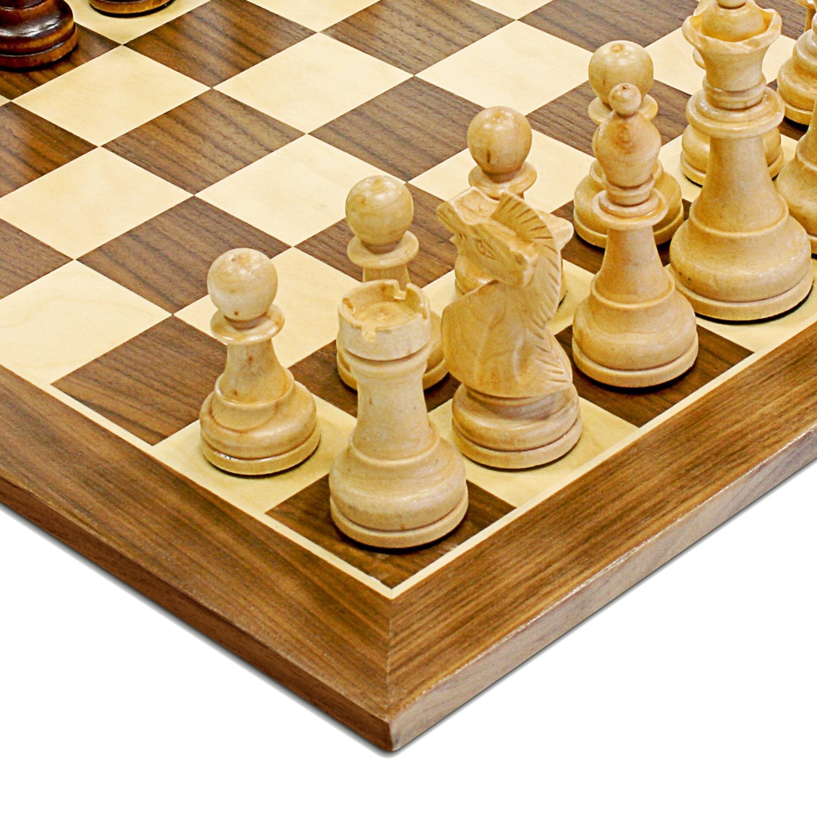 Wood Expressions Traditional Staunton Wood Chess Set. 14.75" board. 3.75" king