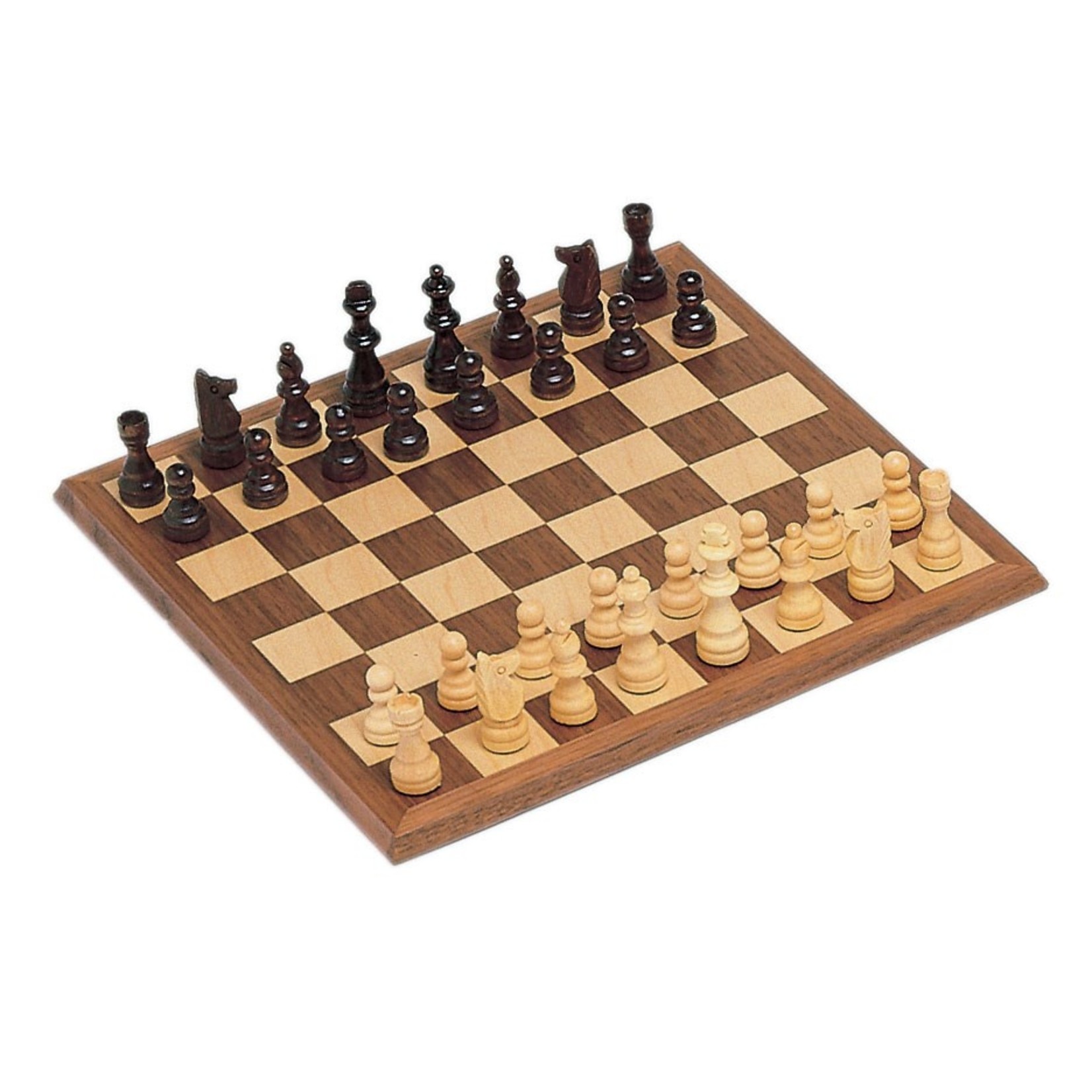 Traditional Staunton Wood Chess Set with a Wooden Board – 15 inch Board  with 3.75 inch King – Wood Expressions