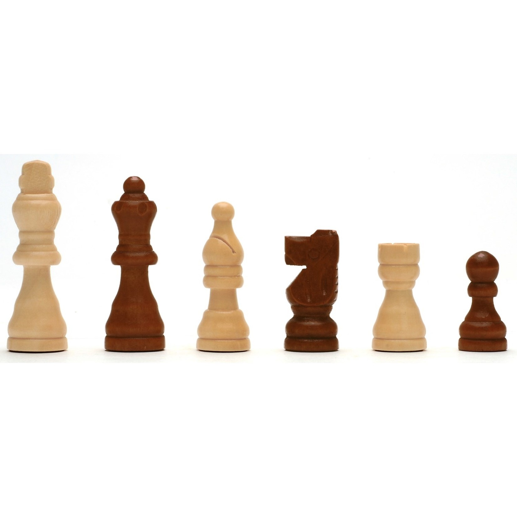 12" Wood Chess Set, solid walnut