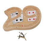 Cribbage "29" 3-track & CARDS Included
