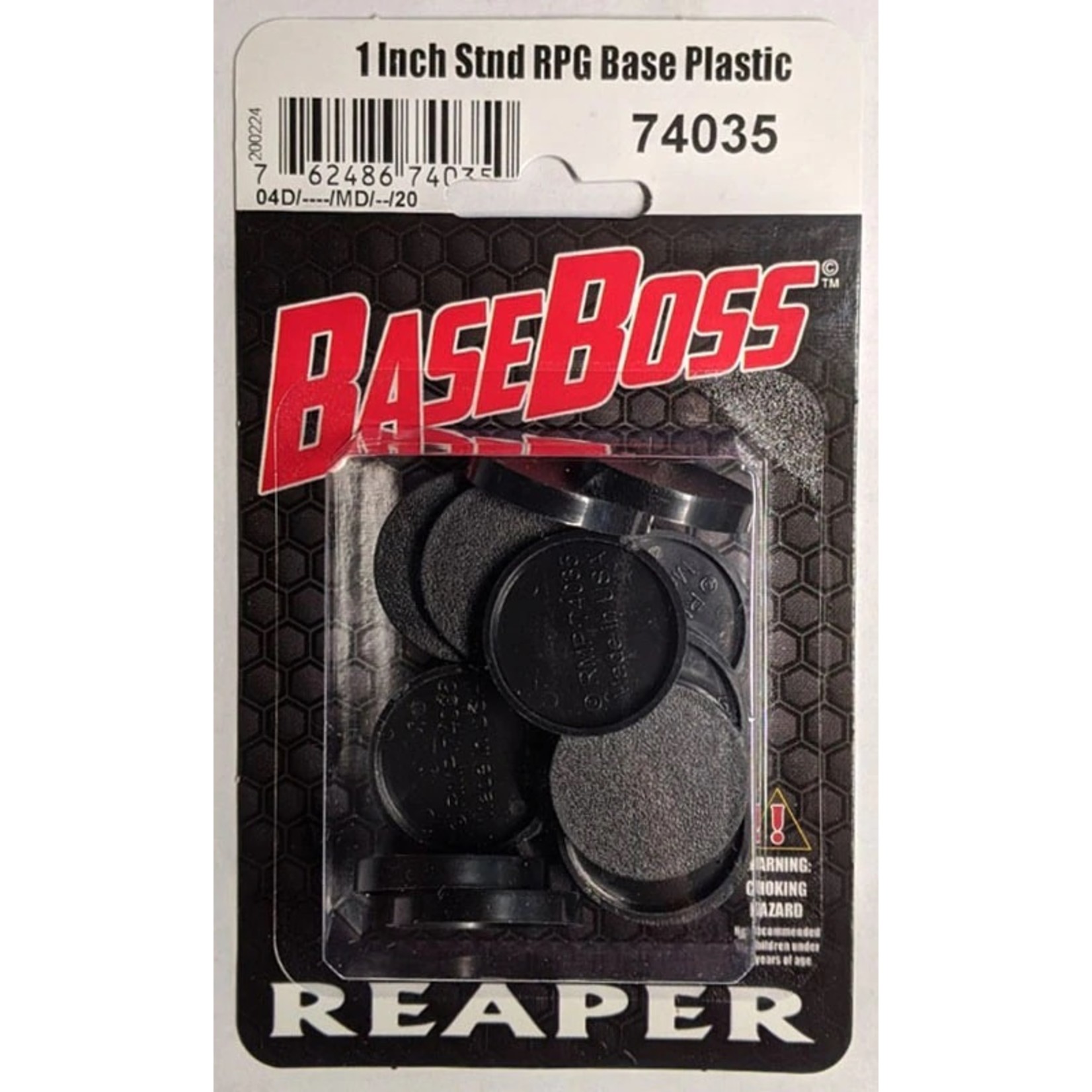 Miniature Bases: 1" Round Plastic