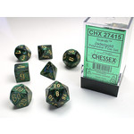 Chessex Scarab Polyhedral Jade with Gold