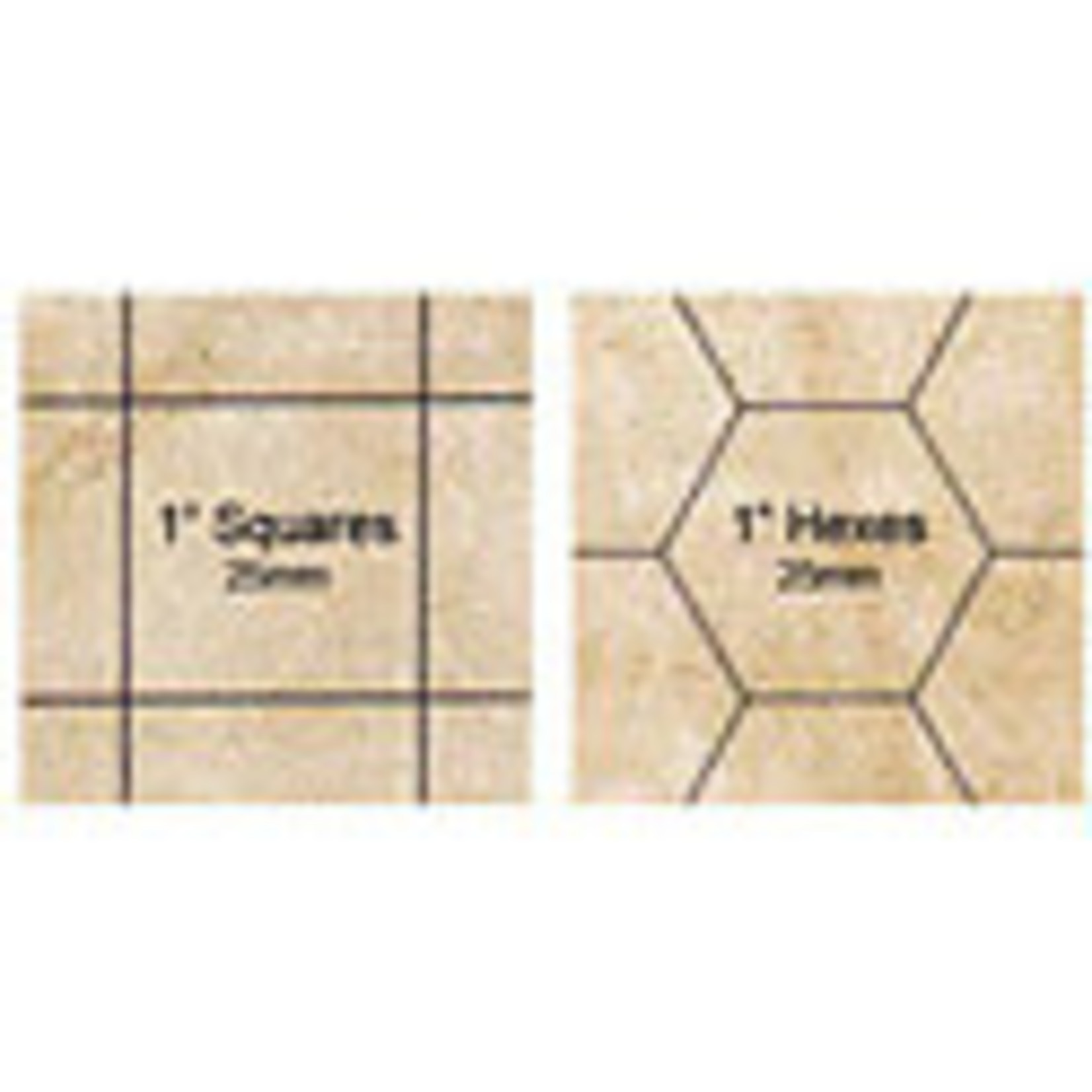 Chessex 97246 Megamat Reversible 1" Squares/Hexes