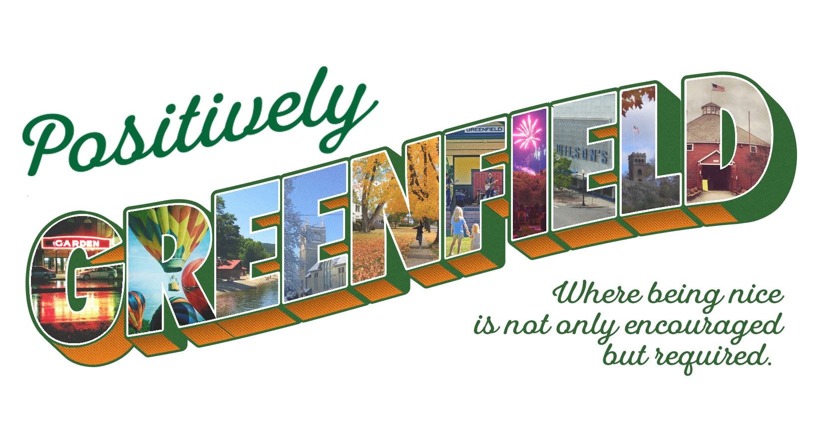 Positively Greenfield Bumper Sticker Greenfield Games 1128