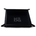 Fanroll by Metallic Dice Games Velvet Folding Dice Tray: 10"x10" Black