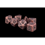 Fanroll by Metallic Dice Games Ancient Copper with Black 7-Set