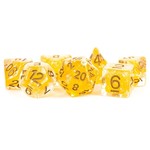 Metallic Dice Games Pearl Citrine with Copper 7-Set