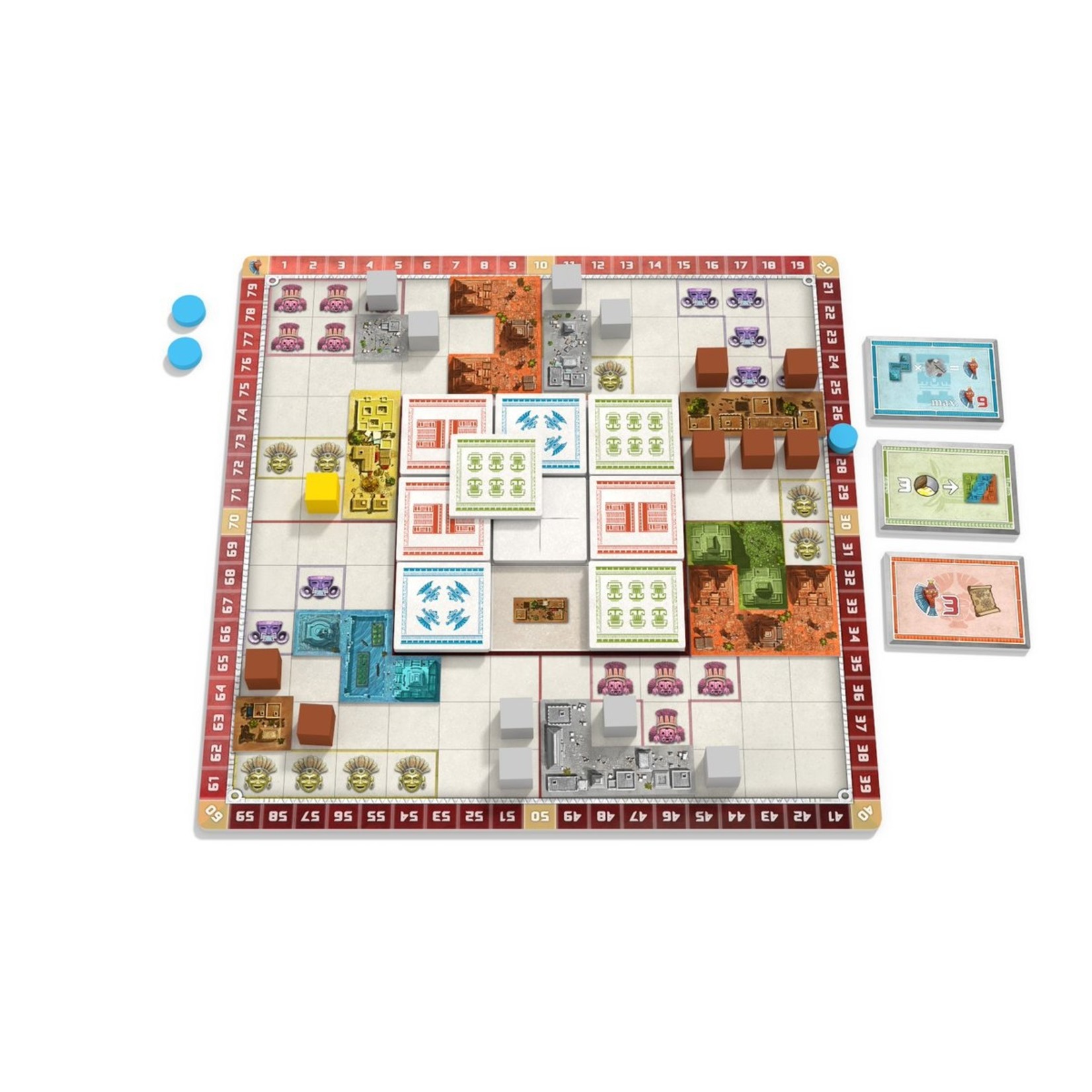 Board and Dice Founders of Teotihuacan: A Tile-Laying Game