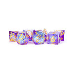 Fanroll by Metallic Dice Games Hand Crafted Sharp Dice - Royal Geode