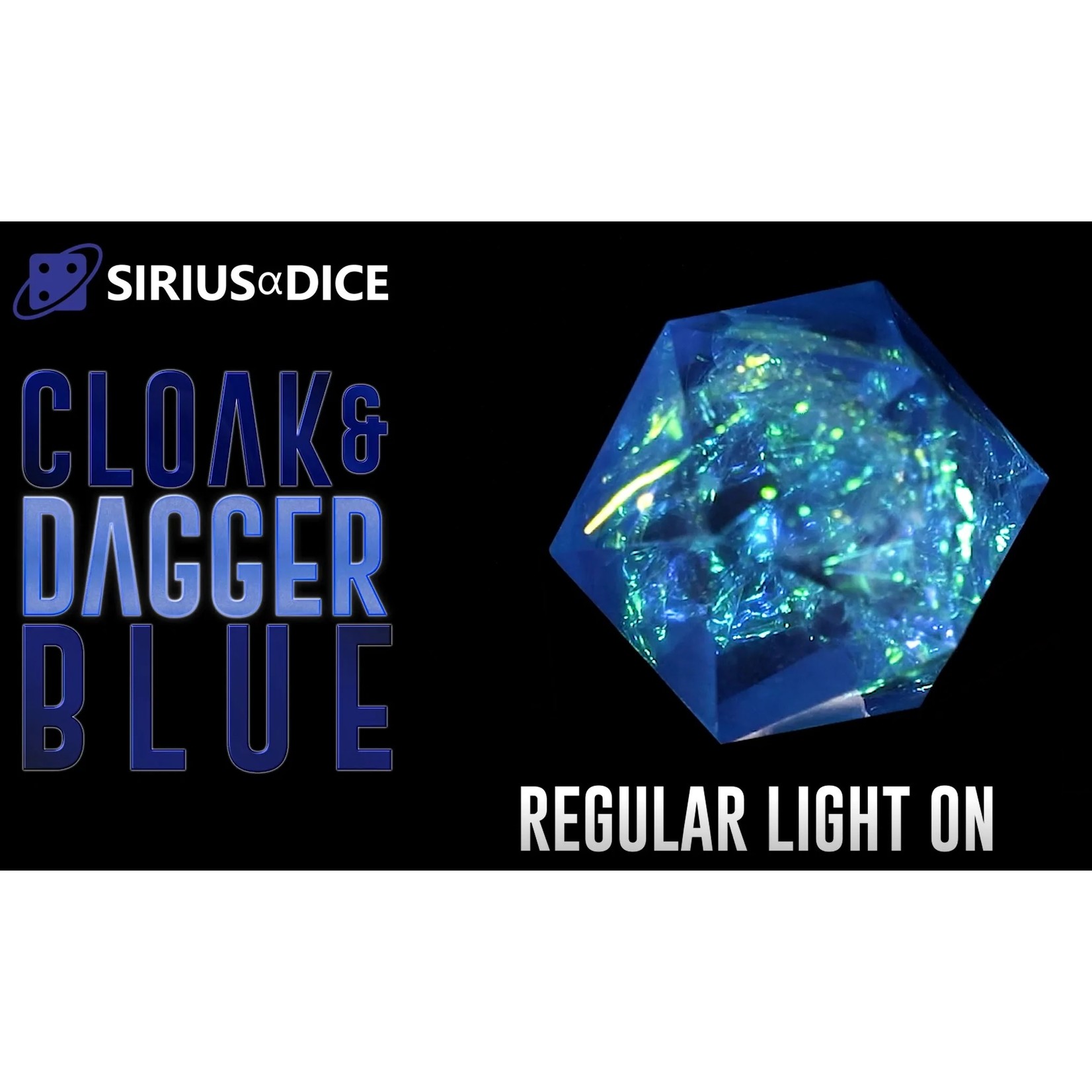 Sirius Dice Cloak & Dagger - Blue 7-Set