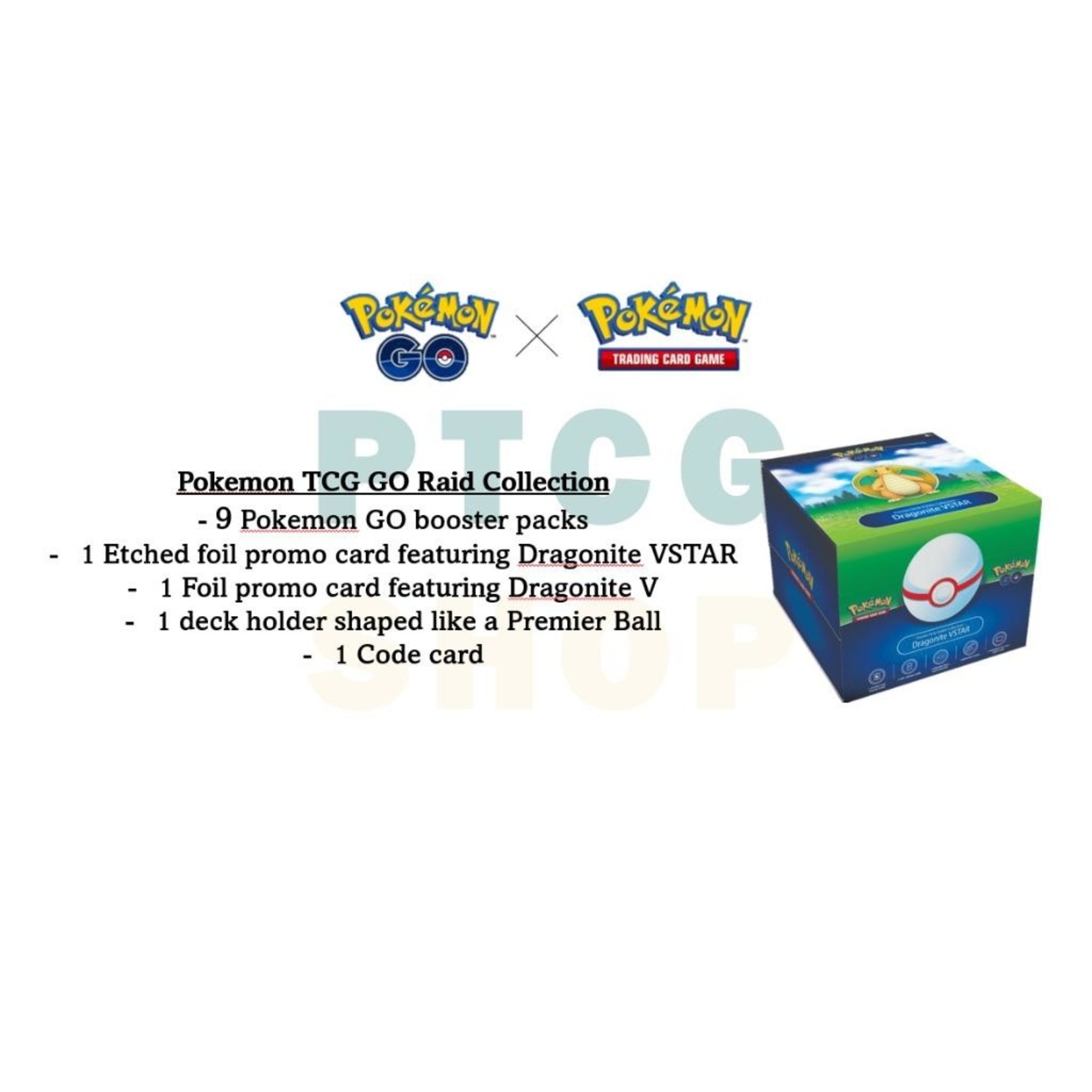 Pokemon Company International Pokemon GO - Premier Deck Holder Dragonite VSTAR