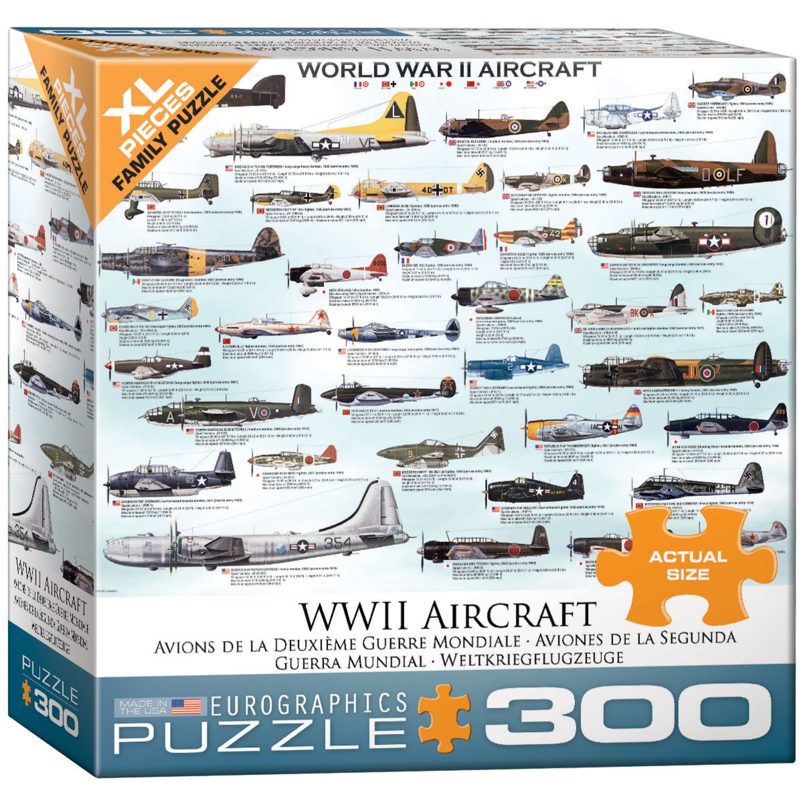 EuroGraphics Puzzles WWII Aircraft 300pc