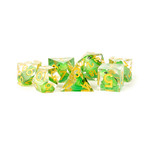 Fanroll by Metallic Dice Games Hand Crafted Sharp Dice - Frog