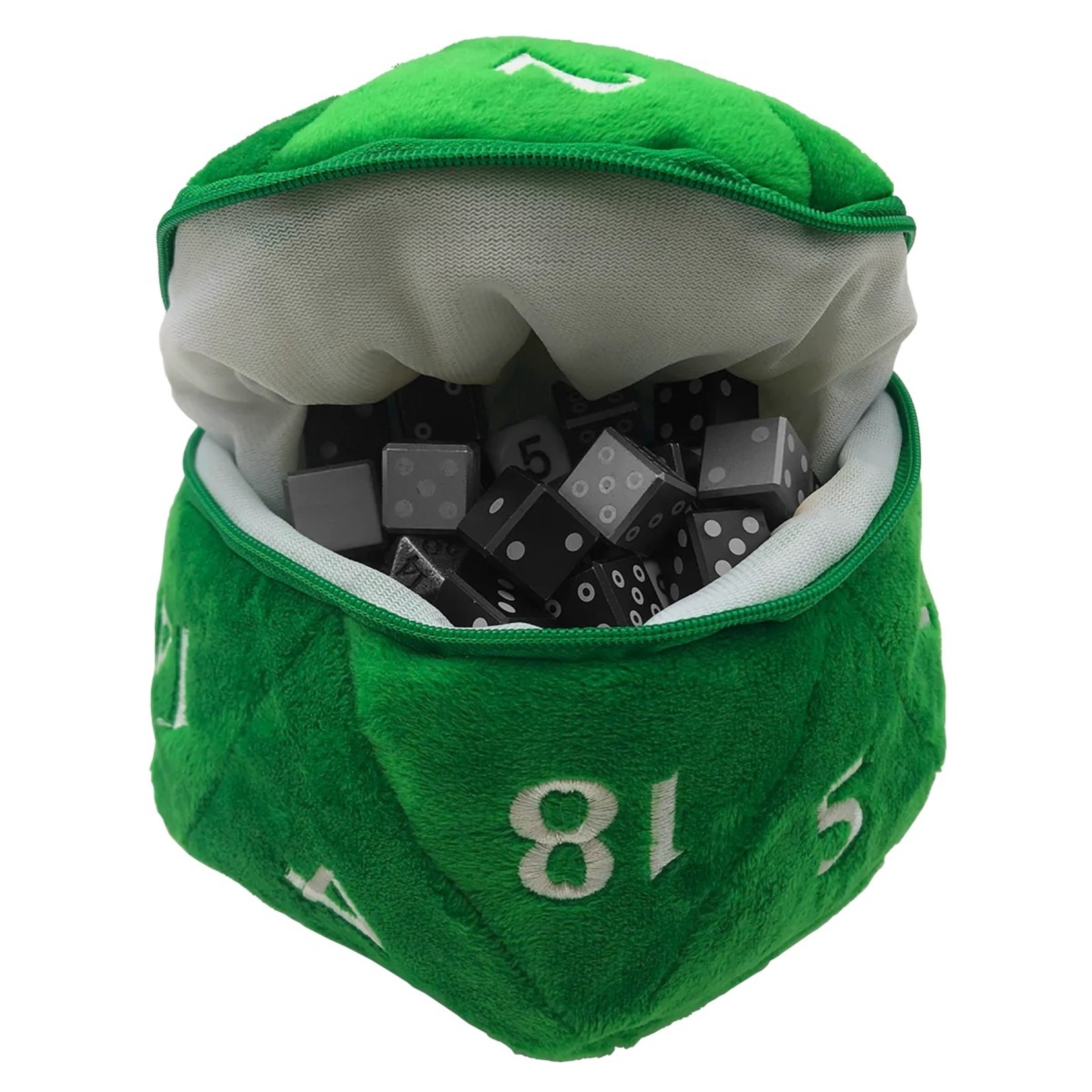 Ultra Pro Plush d20 Dice Bag: Green