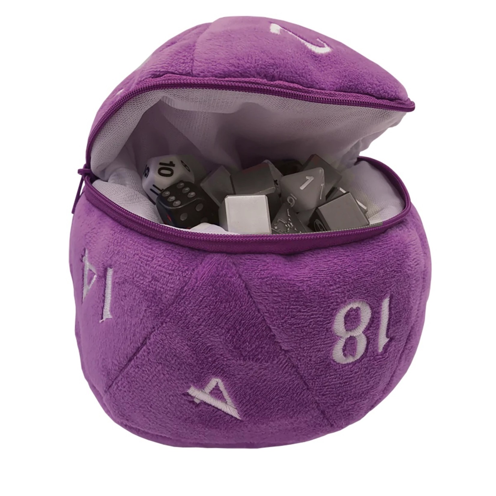 Ultra Pro Plush d20 Dice Bag: Purple