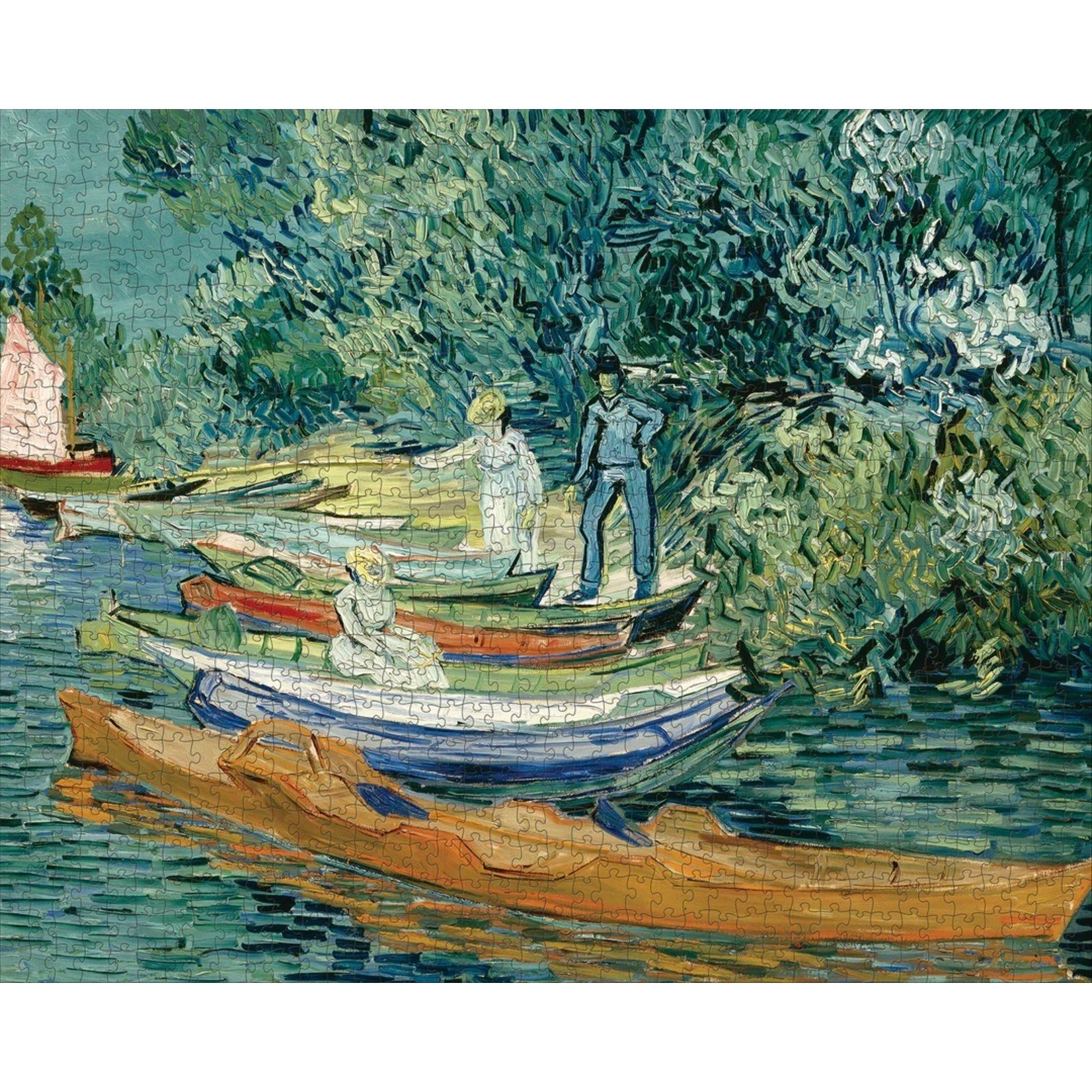 Vincent van Gogh: Bank of the Oise at Auvers 1000pc