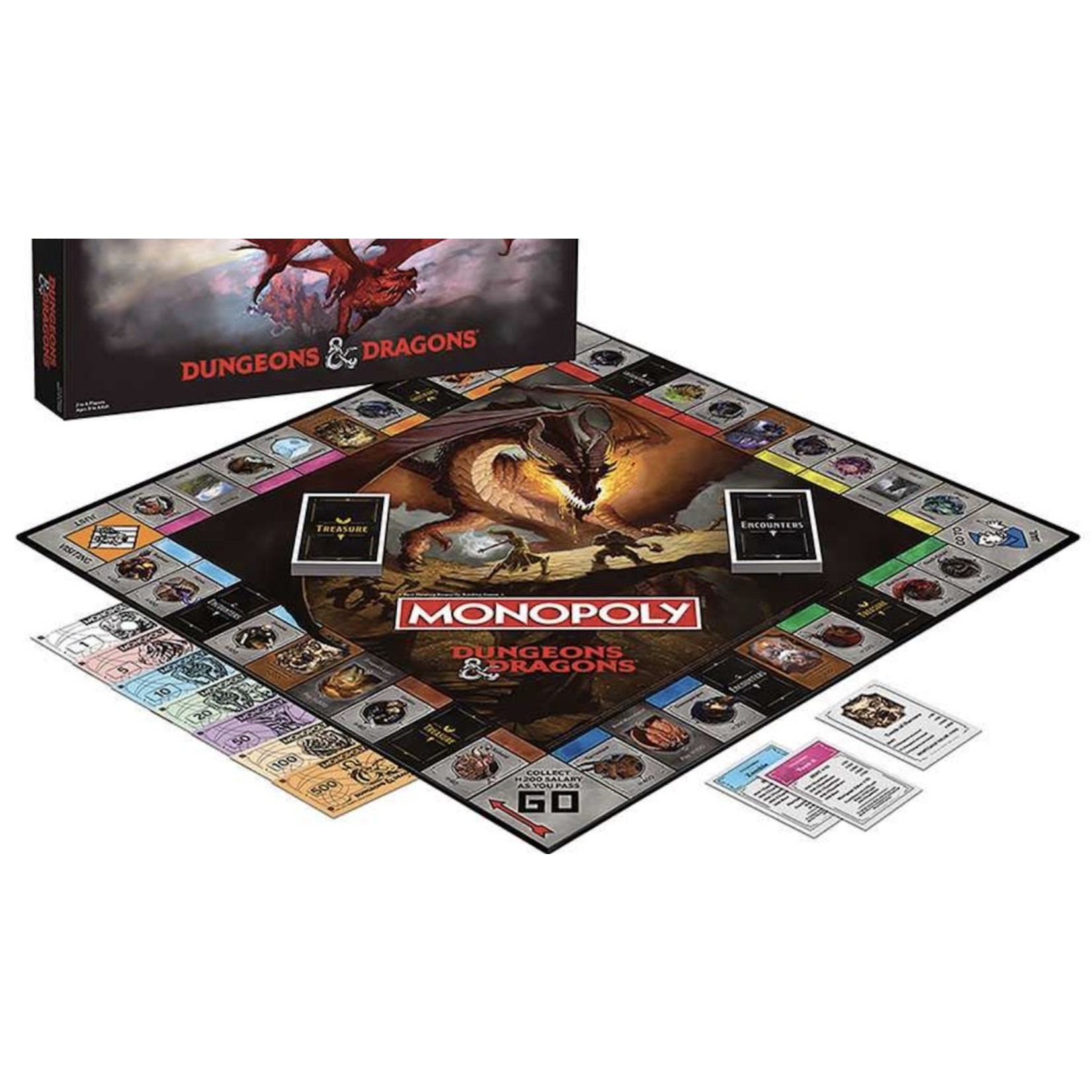 USAOpoly Monopoly Dungeons and Dragons