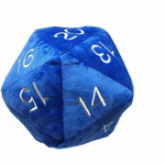 Ultra Pro Blue with Silver - Jumbo D20 Novelty Dice Plush