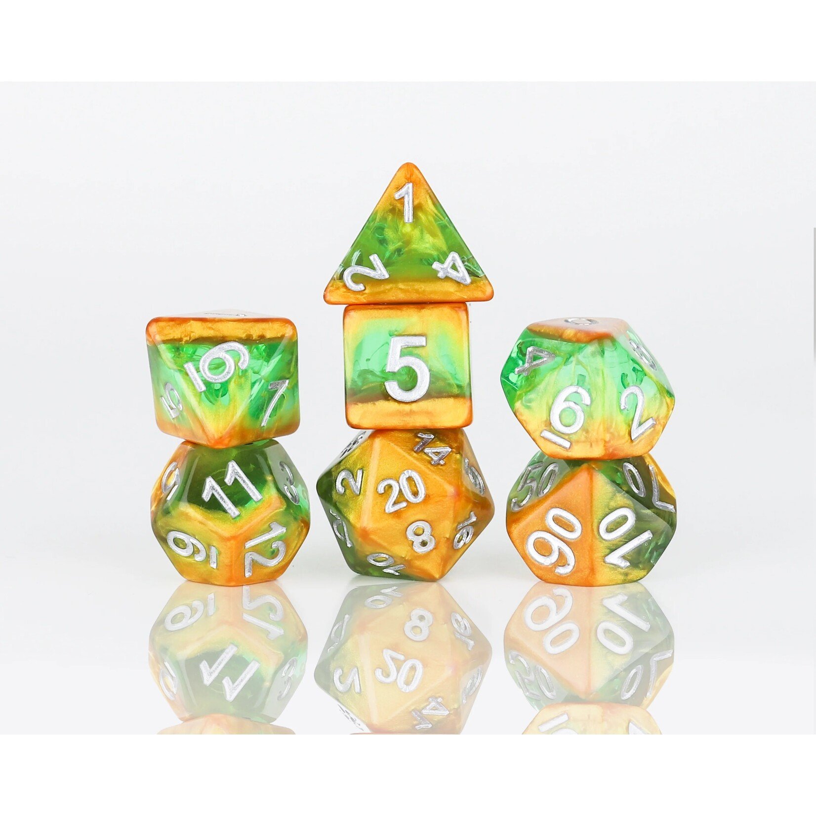 Sirius Dice 909 Rainforest 7-Set