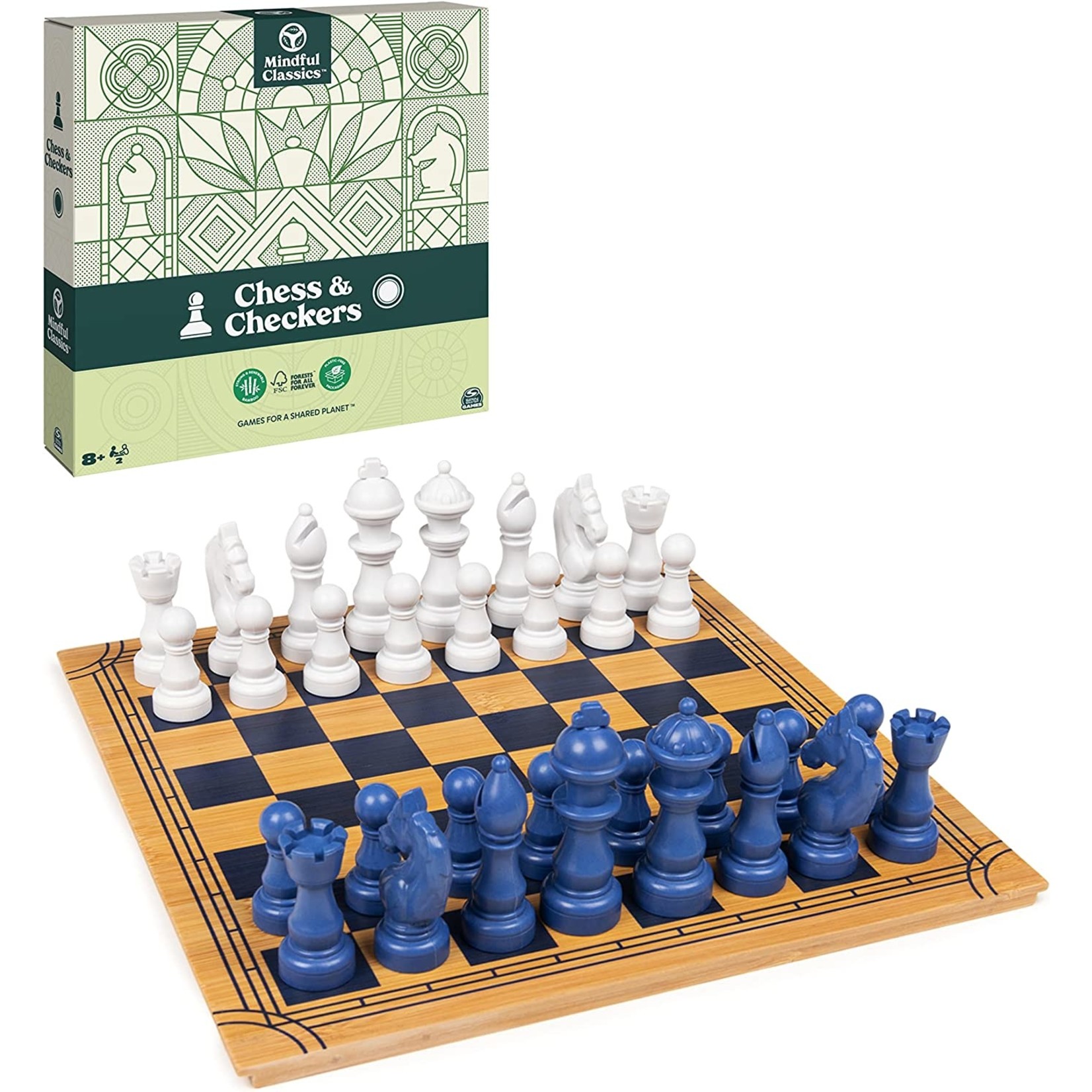 Spinmaster Chess Checkers  (Mindful Classics)