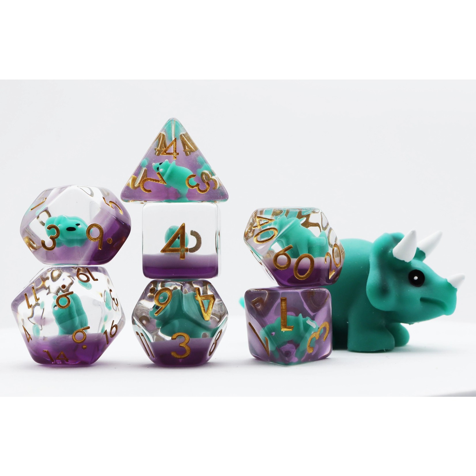 Foam Brain Games 2468 Green Triceratops 7-Set