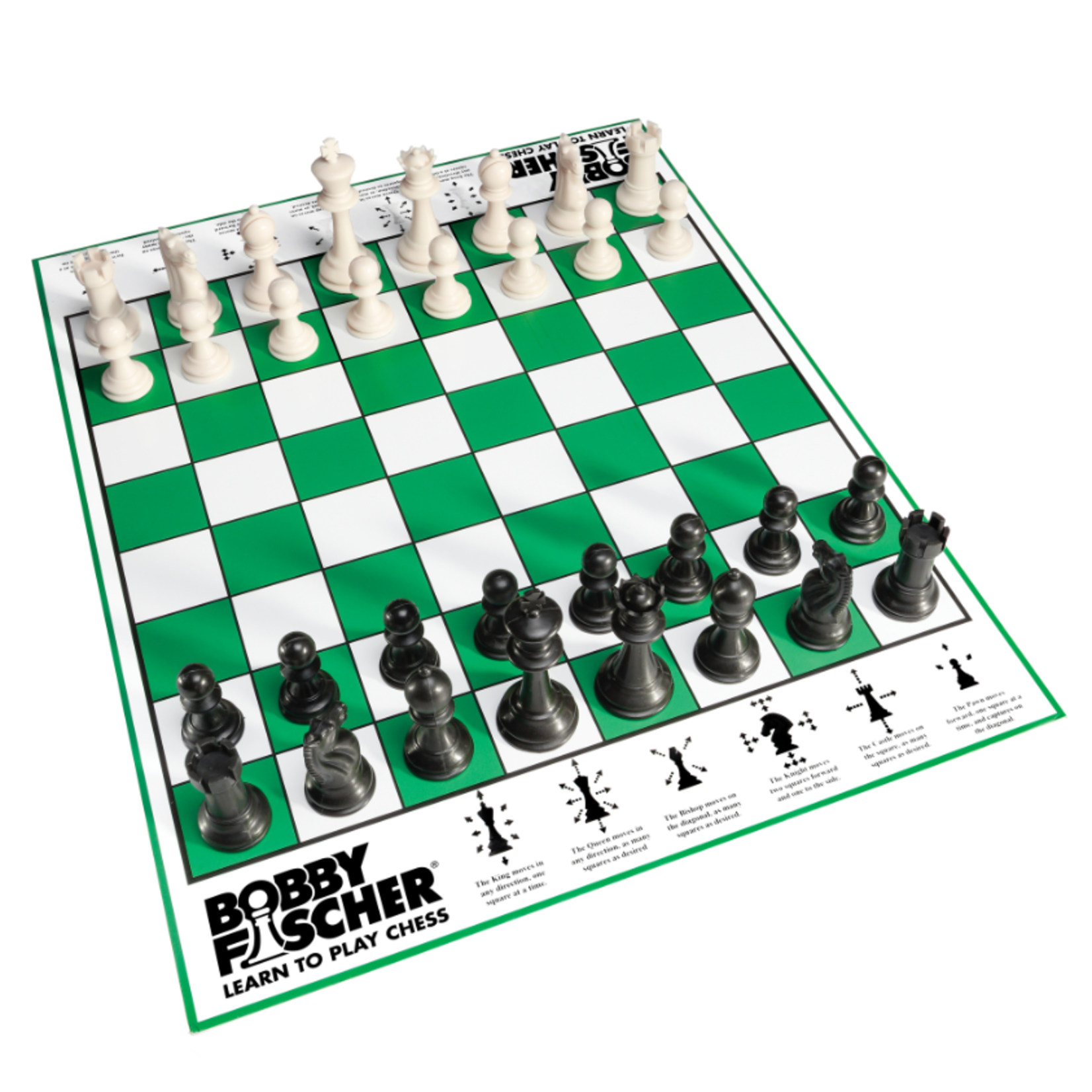 Wood Expressions Bobby Fischer Learn to Play Chess