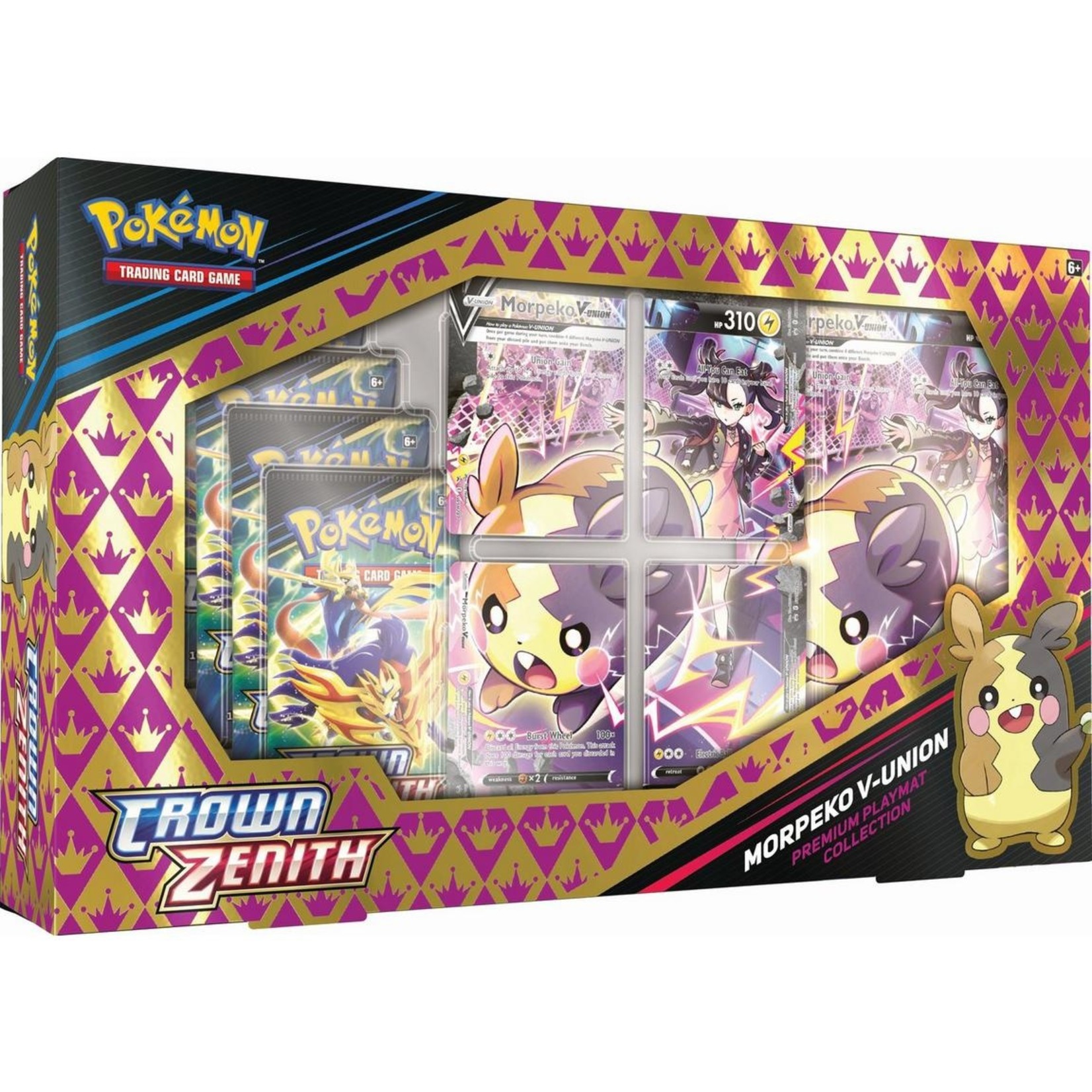 Pokemon Company International Crown Zenith: Morpeko V-Union Playmat Premium Collection