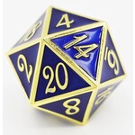 Foam Brain Games D20 Gold with Sapphire - 35mm