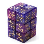 Foam Brain Games +1/+1 Dark Blue & Purple Glitter Counters for Magic - Set of 8