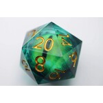 Foam Brain Games 35mm Moving Eye D20 - Green Cyclops Eye