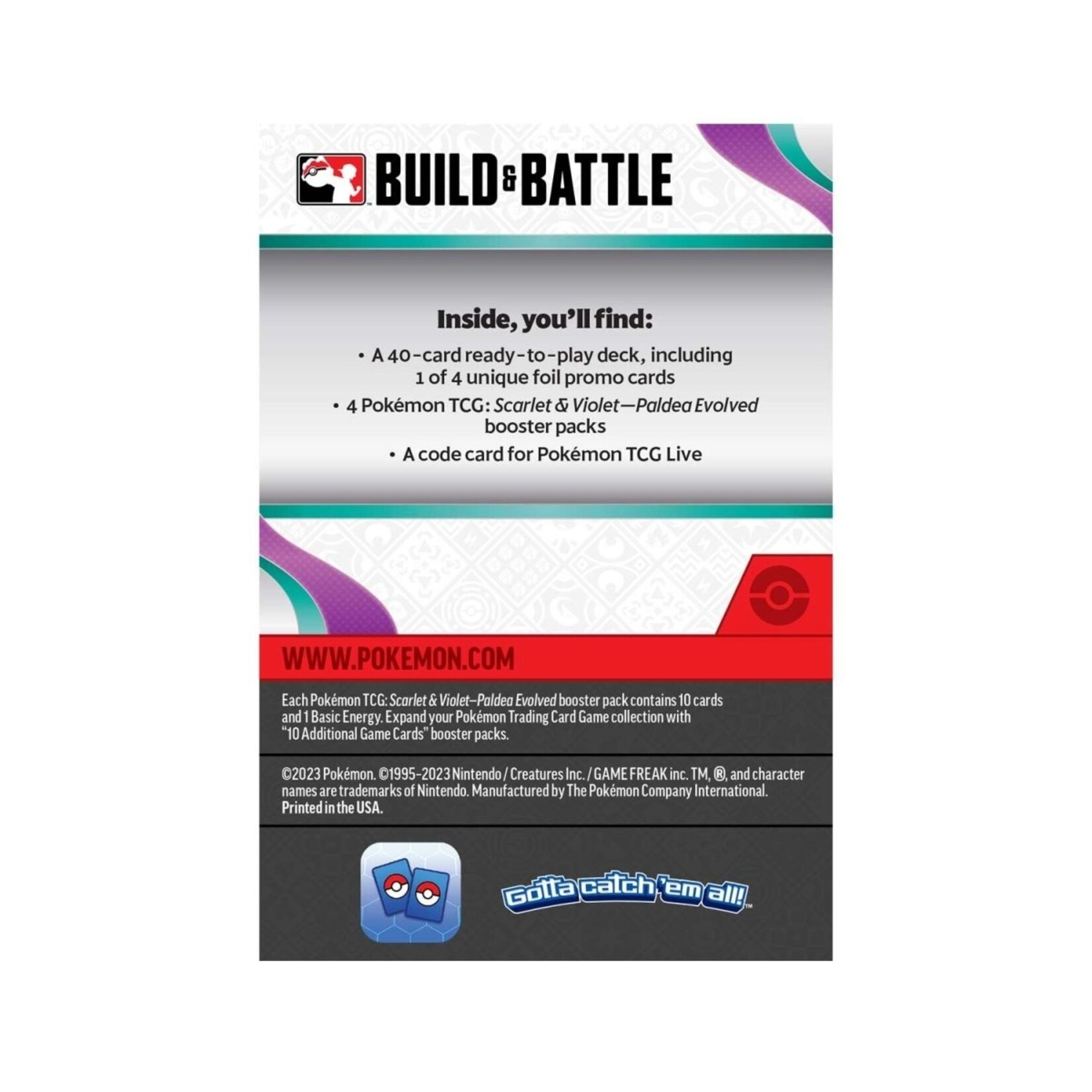 Pokemon Company International Paldea Evolved Build and Battle Box