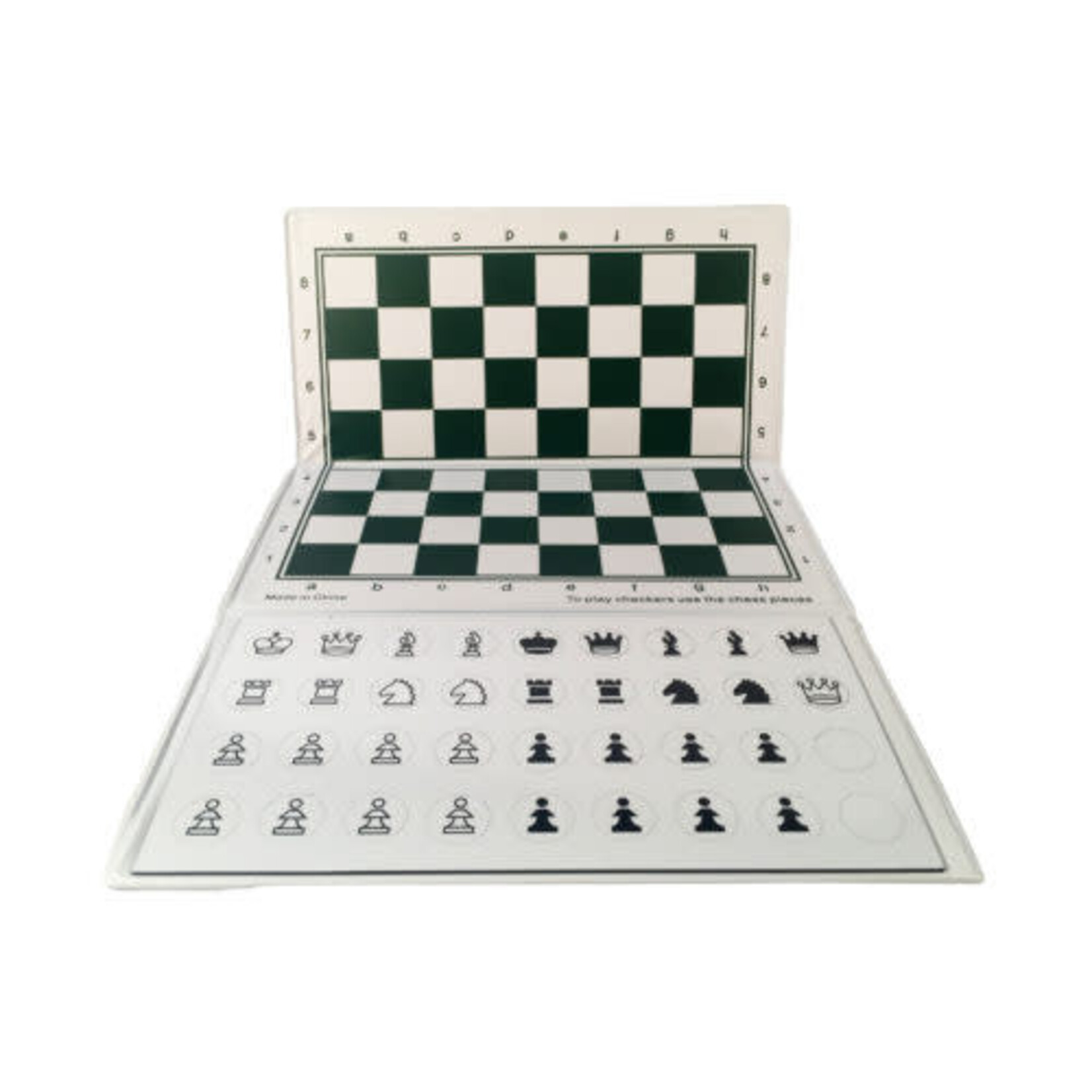 Magnetic Supersize Checkbook Chess Set 10.75" x  16."