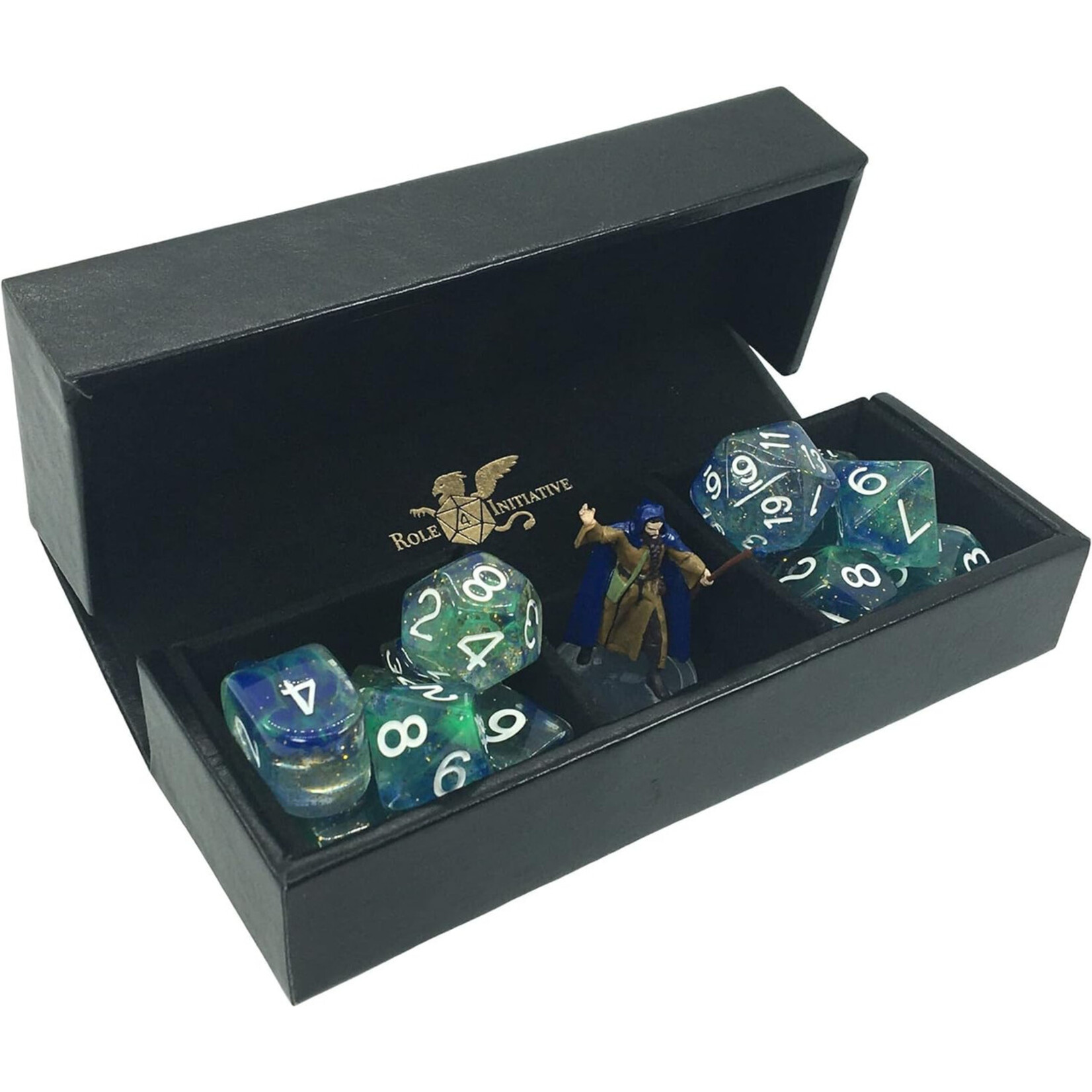 Role 4 Initiative Luxury Faux Leather Dice Box / Rolling Tray