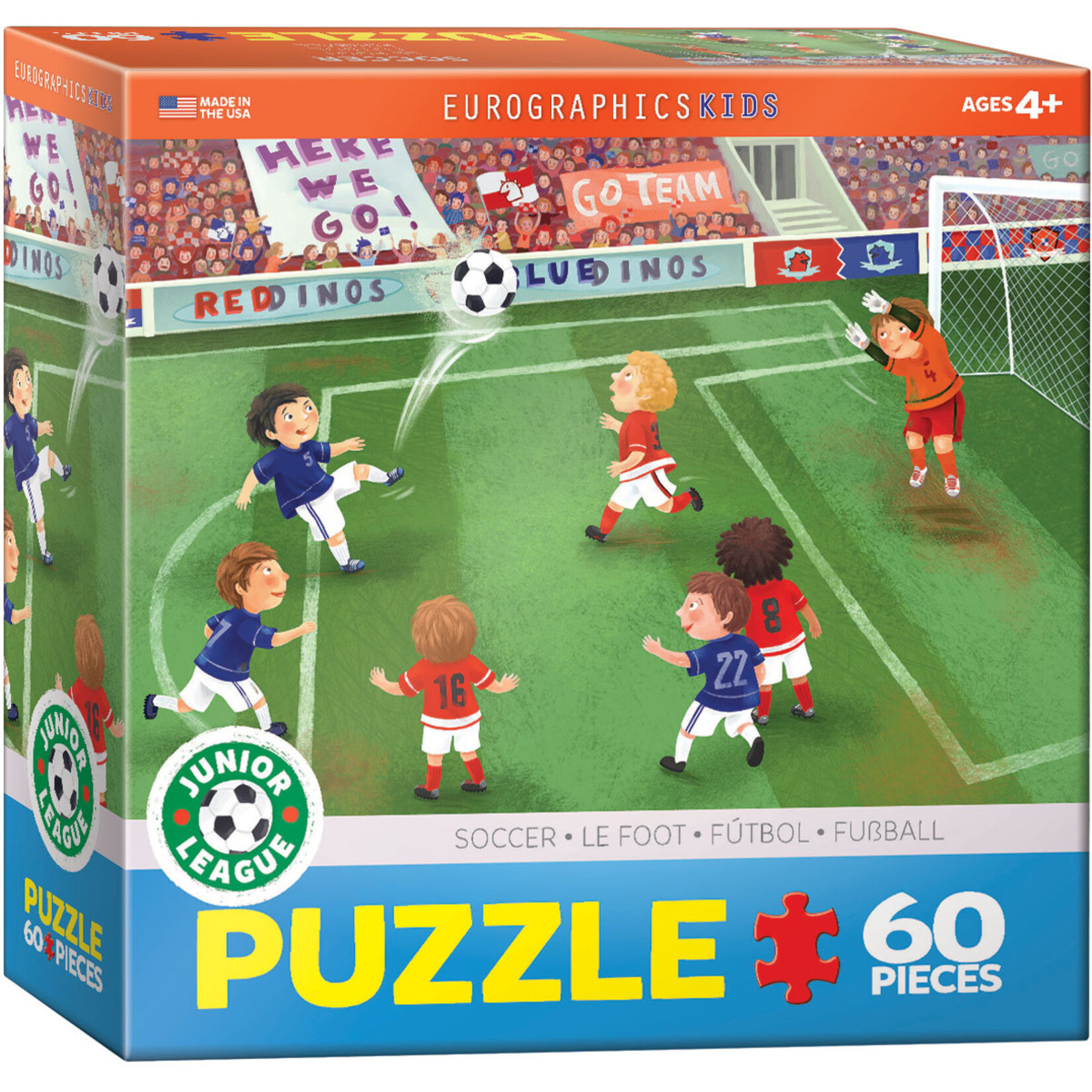EuroGraphics Puzzles Junior League Soccer 60pc
