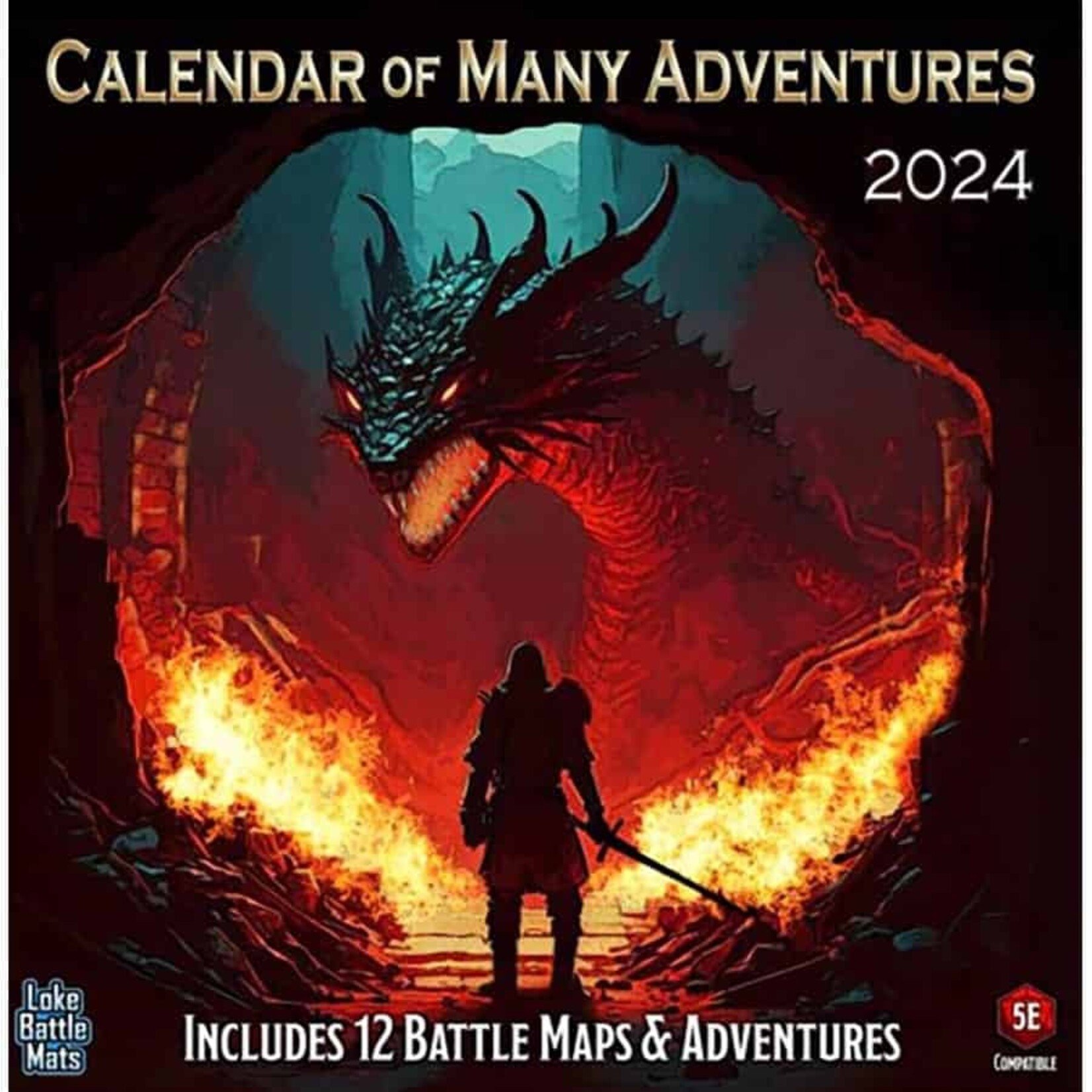 Loke Battlemats Calendar of Many Adventures