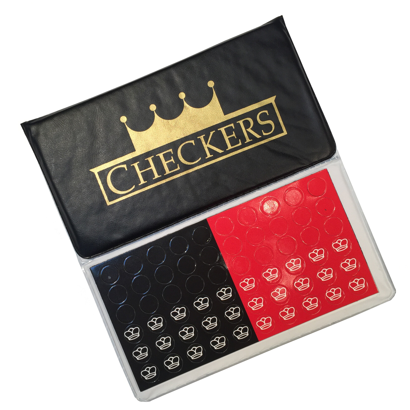 Magnetic Checkbook Checkers 6" x 3.25" White Logo