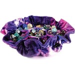 Fanroll by Metallic Dice Games Nebula: Velvet Compartment Dice Bag with Pockets