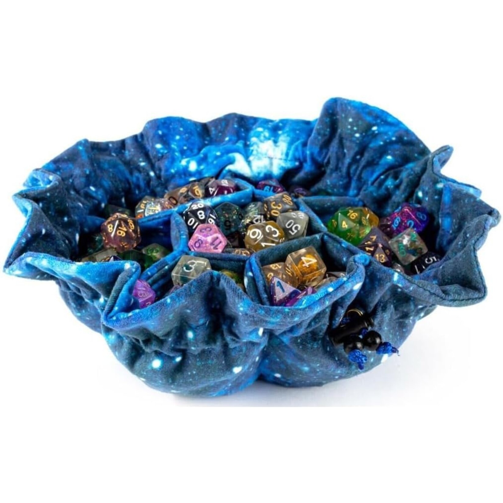 Fanroll Galaxy: Velvet Compartment Dice Bag with Pockets