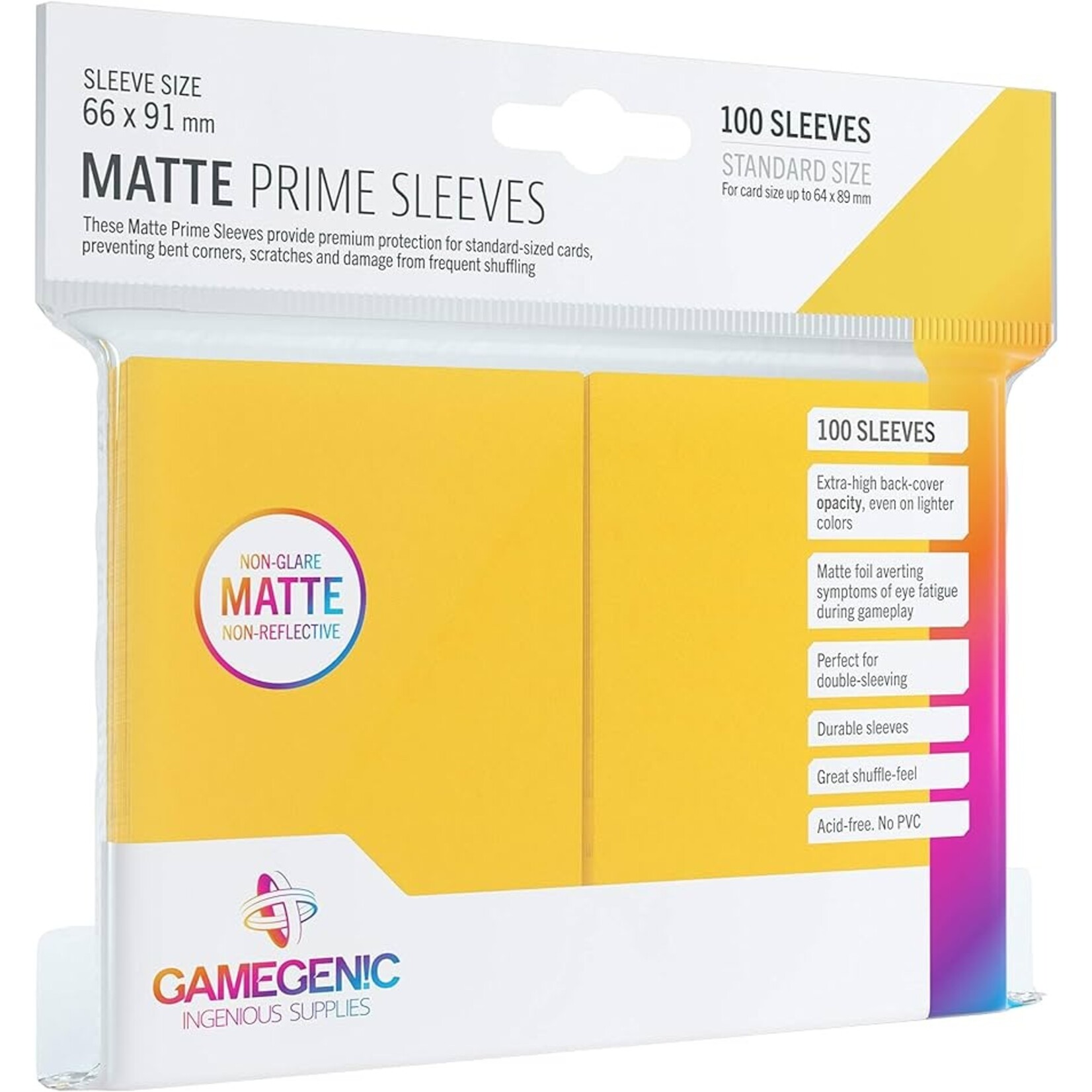 Matte Prime Card Sleeves: Yellow