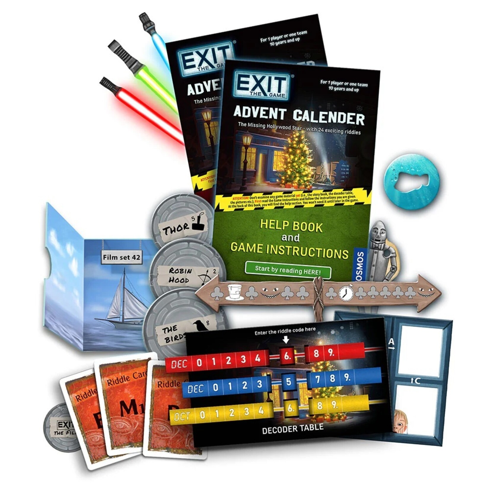 Thames & Kosmos EXIT the Game: The Hunt for the Missing Hollywood Star Advent Calendar